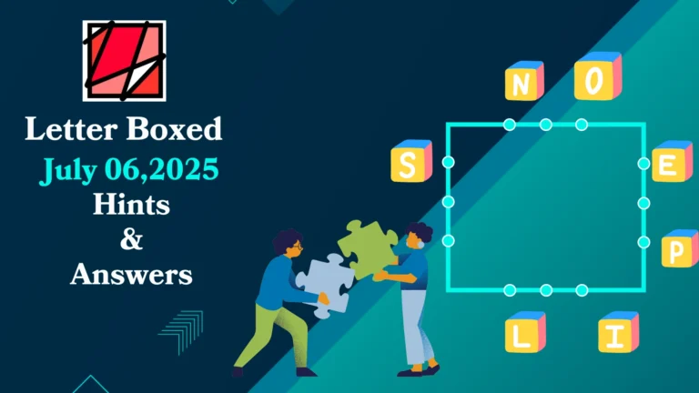 Letter Boxed july 06, 2025