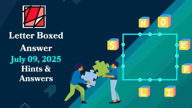 letter boxed july 09 solution